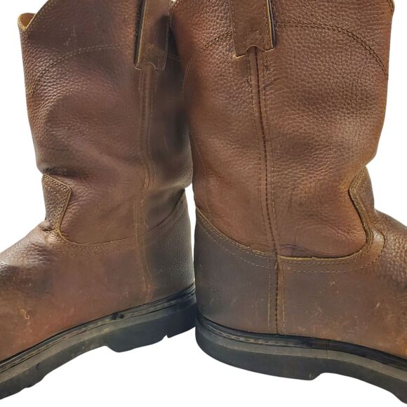 JUSTIN Boots SCREWDRIVER Mens Size 10.5 Brown Leather Mid-Calf Workwear WK4905 main image 14